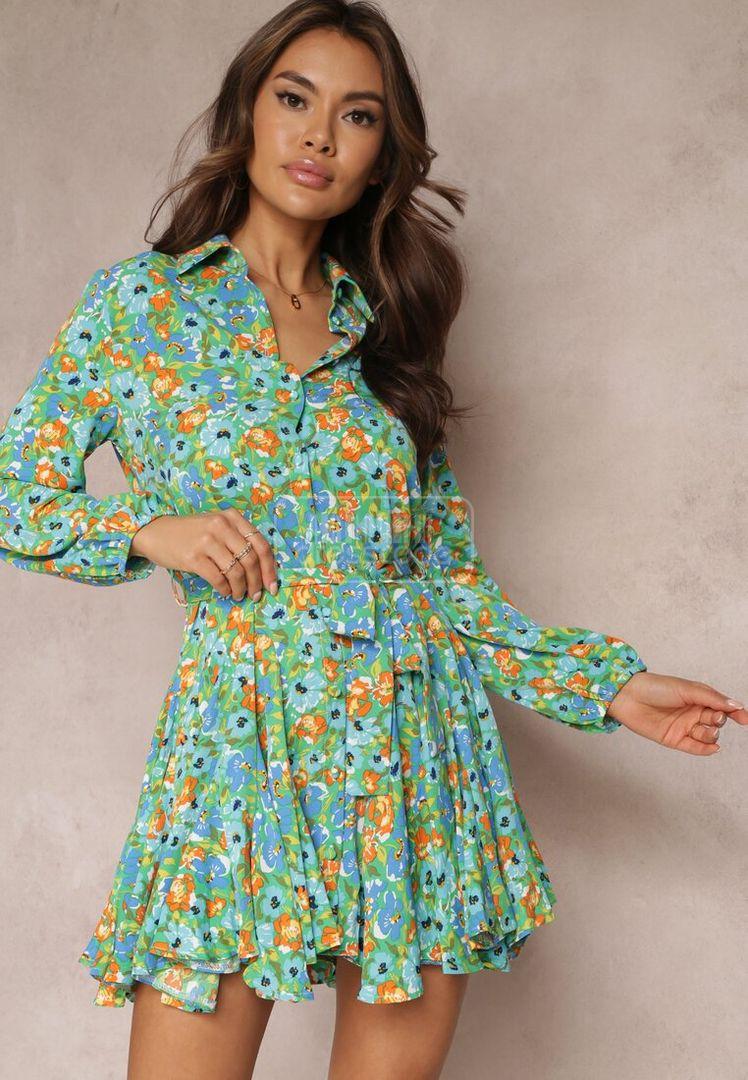 zielona-sukienka-mini-renee-koszulowa-na-jesien-2