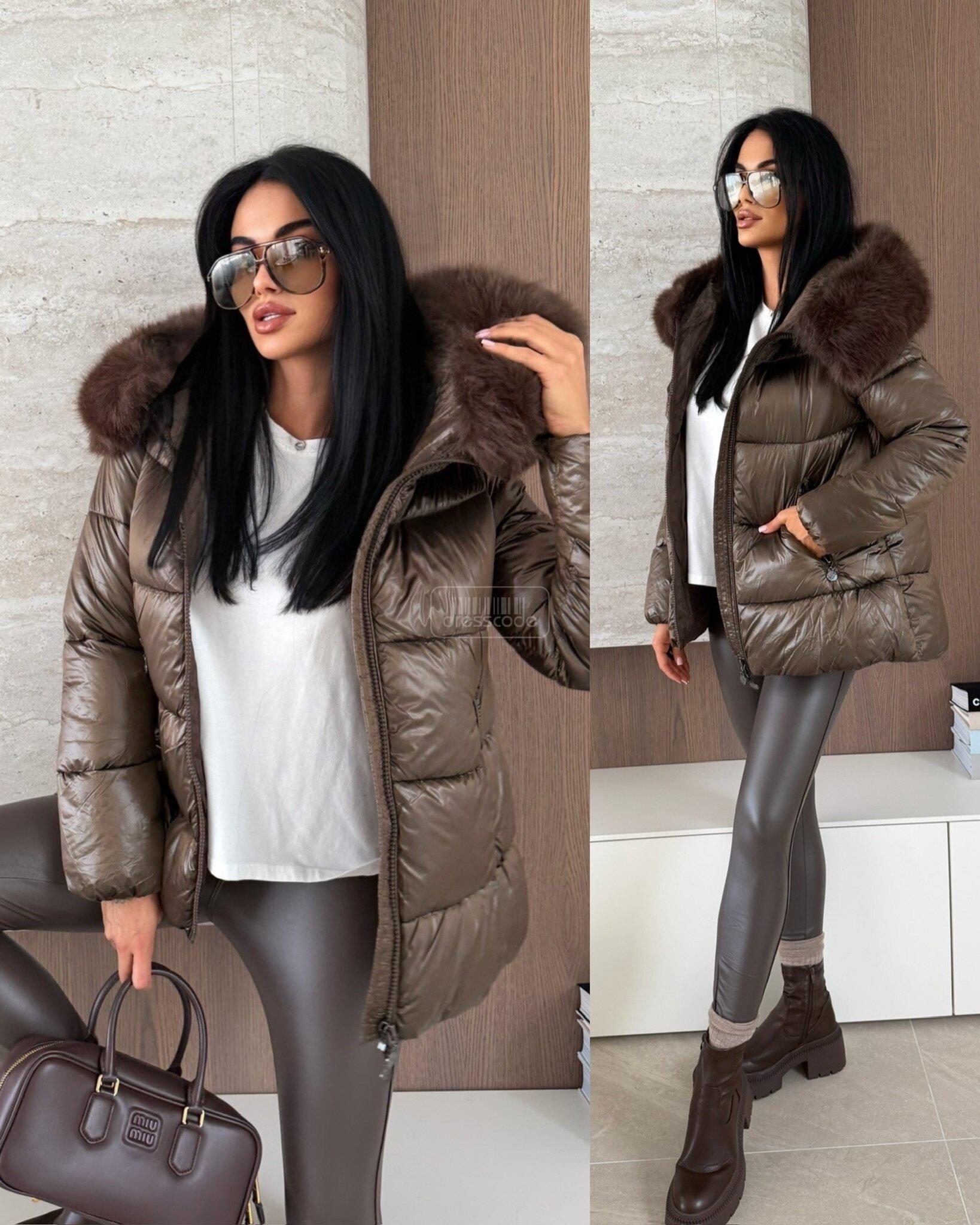 kurtka-adelle-blyszczaca-czekoladowa_6