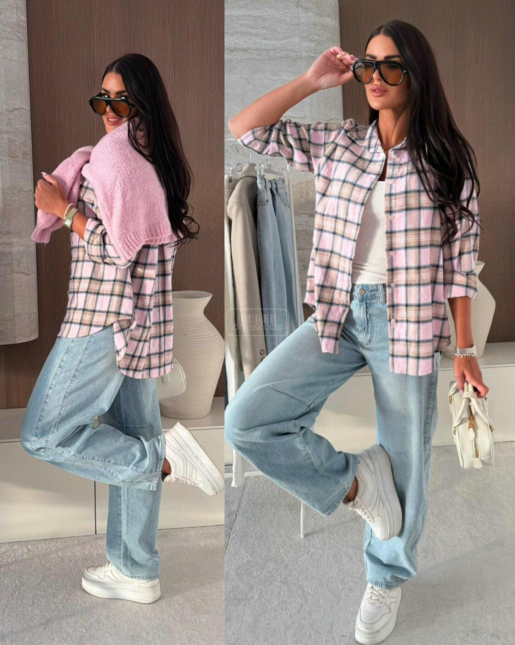 koszula-aure-w-krate-pudrowo-bezowa_1